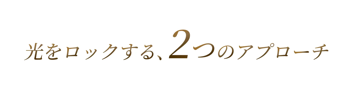 光をロックする、2つのアプローチ